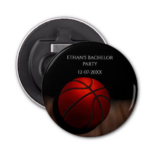 Basketbal Verjaardag / vrijgezellenfeest - speelda Button Flesopener