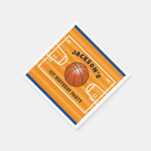 Basketbal Verjaardags Servetten (Hoek)