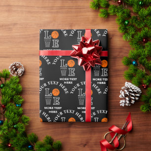 Basketbal verjaardagscadeau, basketbal meisje spel cadeaupapier
