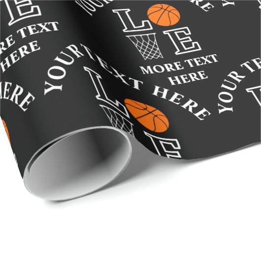 Basketbal verjaardagscadeau, basketbal meisje spel cadeaupapier (Rol Hoek)