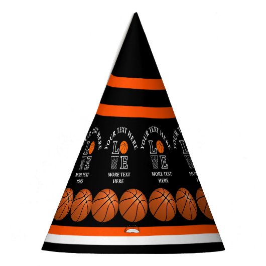 Basketbal verjaardagscadeau, basketbal meisje spel feesthoedjes (Links)