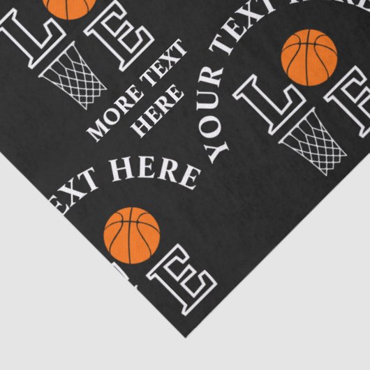 Basketbal verjaardagscadeau, basketbal meisje spel tissuepapier (Detail)