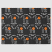 Basketbal verjaardagscadeau, basketbal meisje spel tissuepapier (Voorkant)