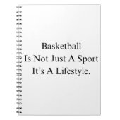 Basketbal verjaardagscadeau voor team met offerte notitieboek (Voorkant)