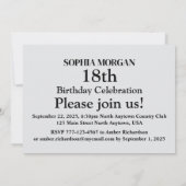 Basketbal verjaardagsfeest, basketbalspeler Invi Kaart (Achterkant)