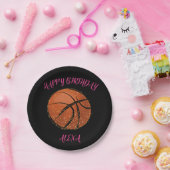 Basketbal Verjaardagsfeest Borden voor meisjes Papieren Bordje (Feest)
