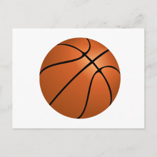 Basketbal verjaardagsfeest thema briefkaart