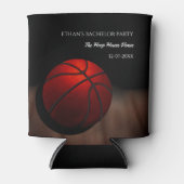 Basketbal verjaardagsfeest / vrijgezellenfeest Zwa Blikjeskoeler (Voorkant)