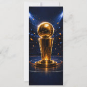 Basketbal Verjaardagsfeesticket Kaart (Achterkant)
