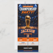 Basketbal Verjaardagsfeesticket Kaart (Voorkant)