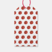 Basketbal verjaardagsfeestje Bedankt Cadeaulabel (Achterkant)
