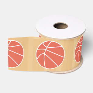 Basketbal verjaardagsfeestje grosgrain lint