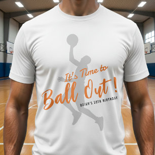 Basketbal Verjaardagsfeestje Het Is Tijd Om Te Sco T-shirt