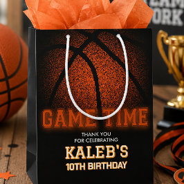 Basketbal verjaardagsfeestje, Sportief verjaardags Medium Cadeauzakje