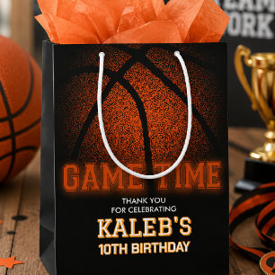 Basketbal verjaardagsfeestje, Sportief verjaardags Medium Cadeauzakje