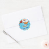 Basketbal Verjaardagsfeestje Stickers (Envelop)