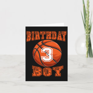 Basketbal - Verjaardagsjongen 3 jaar oud 3e verjaa Kaart