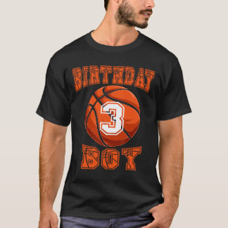 Basketbal - Verjaardagsjongen 3 jaar oud 3e verjaa T-shirt