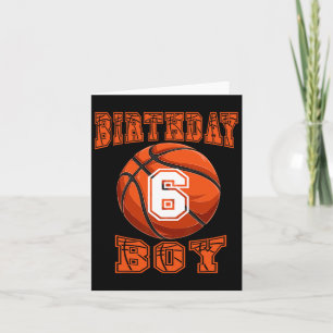 Basketbal - Verjaardagsjongen 6 jaar oud 6e verjaa Kaart