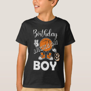 Basketbal verjaardagsshirt Persoonlijke naam & le T-shirt