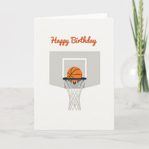 Basketbal Verjaardagswenskaart Kaart