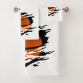 Basketbal verscheurde illustratie bad handdoek (Insitu)
