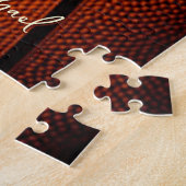 Basketbal vervang eigen naam aanpasbaar  legpuzzel (Zijkant)