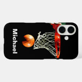 Basketbal vervangen door Jouw naam Case-Mate iPhone Case (Achterkant (horizontaal))