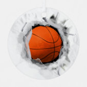 Basketbal verzamelobject metalen ornament (Voorkant)