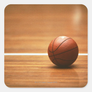 Basketbal Vierkante Sticker