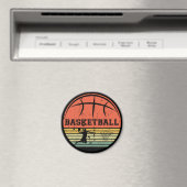 basketbal vintage magneet (Insitu (Vaatwasser))