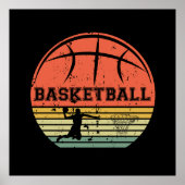 basketbal vintage poster (Voorkant)