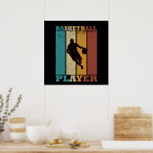 basketbal vintage poster (Keuken)
