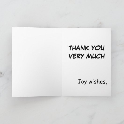 Basketbal Vis Grappig Leuke cartoon BEDANKT-JE KAA Bedankkaart (Binnen)