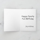 Basketbal Vis Grappig Leuke cartoon Verjaardag Kaa Kaart (Binnen)