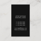 Basketbal Visitekaartje (Achterkant)