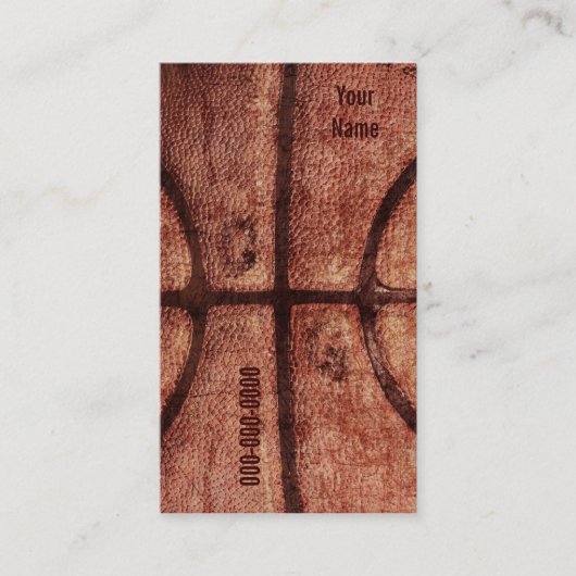 basketbal visitekaartje (Voorkant)