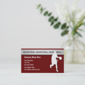 Basketbal Visitekaartjes (Staand voorkant)