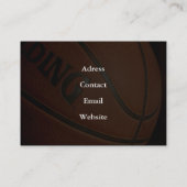 Basketbal visitekaartjes (Achterkant)