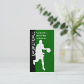 Basketbal Visitekaartjes (Staand voorkant)