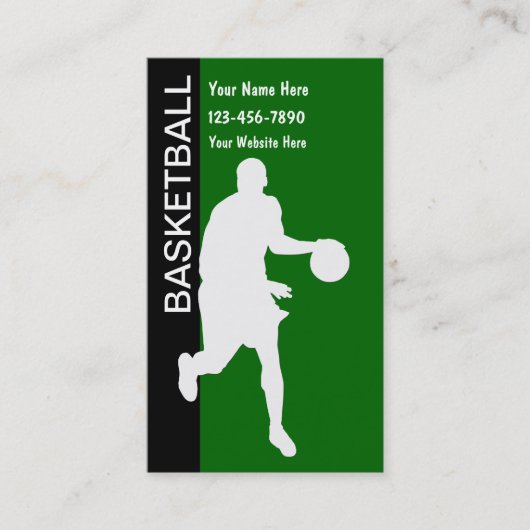 Basketbal Visitekaartjes (Voorkant)