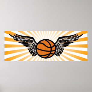 basketbal : vleugels poster