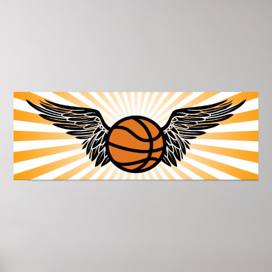basketbal : vleugels poster (Voorkant)
