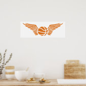 basketbal : vleugels poster (Keuken)