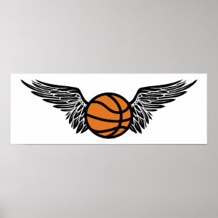 basketbal : vleugels poster