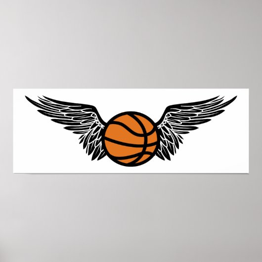 basketbal : vleugels poster (Voorkant)