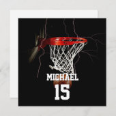 Basketbal Voeg Jouw naam & Nummer Kaart toe (Voorkant / Achterkant)