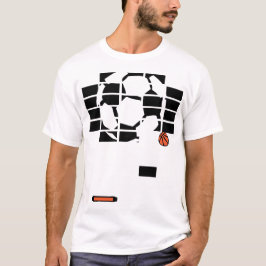 basketbal voetbal baksteen t-shirt