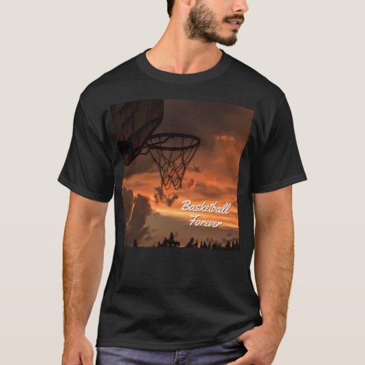 Basketbal voor altijd t-shirt (Voorkant)