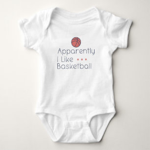 Basketbal voor baby's Blijkbaar hou ik van baske Romper